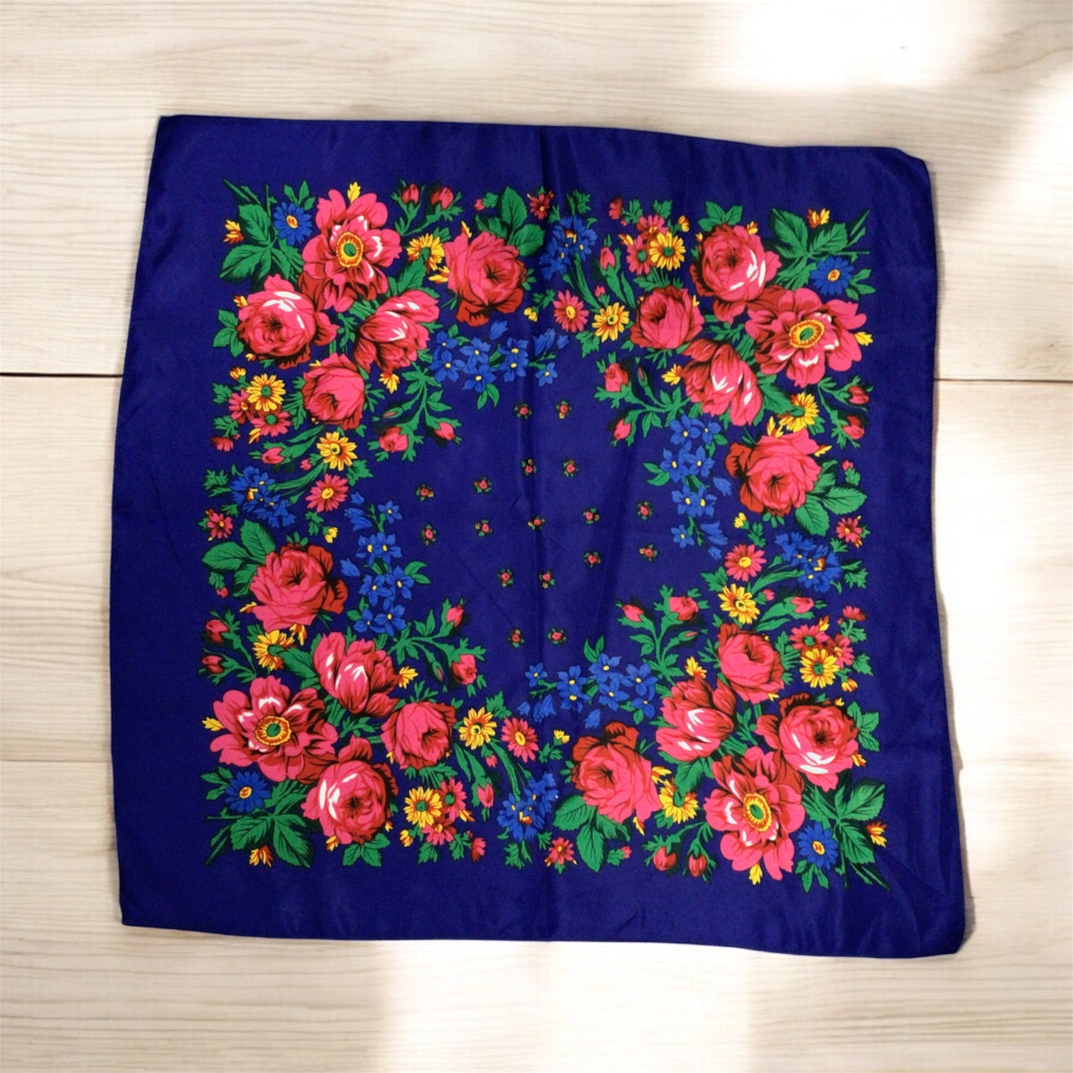 Midnight Blue Kokum Scarf-3