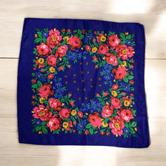 Midnight Blue Kokum Scarf-3
