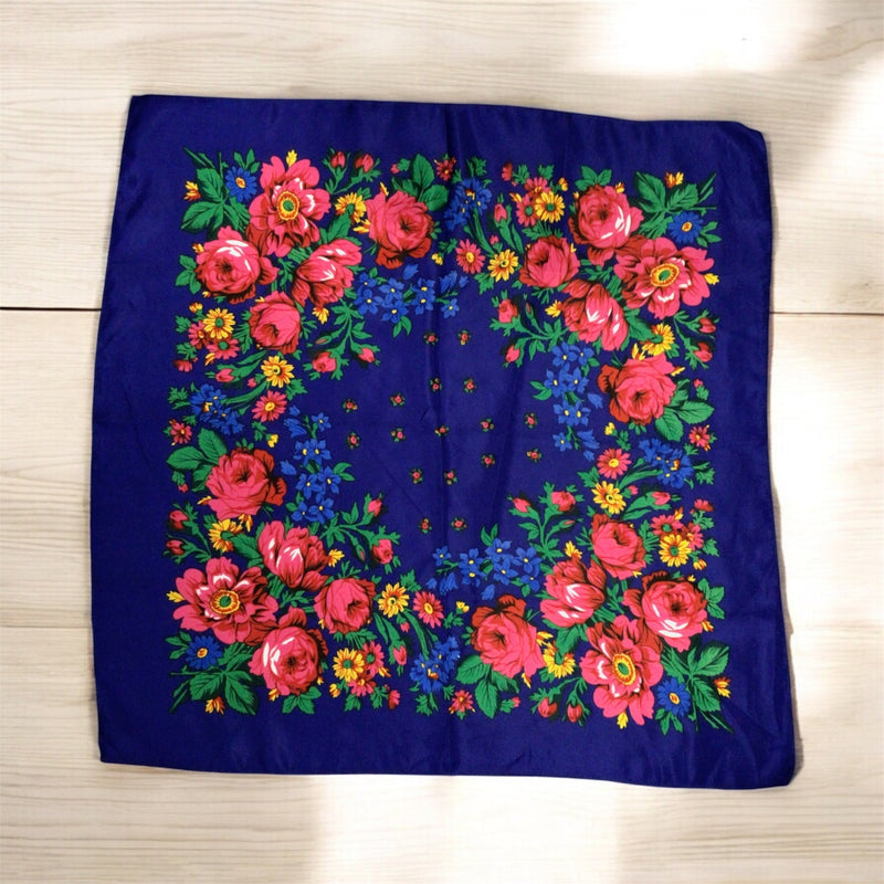 Midnight Blue Kokum Scarf-3