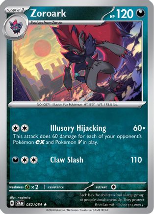 Zoroark 32 - SV Shrouded Fable Reverse Holofoil-1