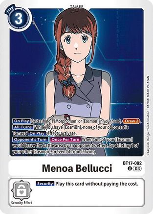 Menoa Bellucci (BT17-092) - Secret Crisis-1