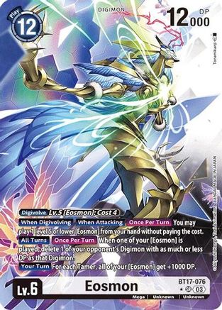 Eosmon - BT17-076 (Alternate Art) (BT17-076) - Secret Crisis Foil