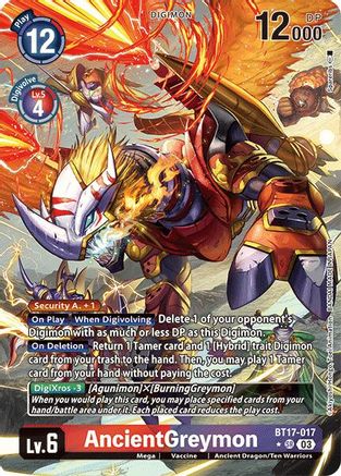 AncientGreymon (Alternate Art) (BT17-017) - Secret Crisis Foil-1
