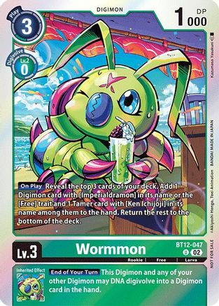 Wormmon - BT12-047 (Convention Promo 2024) (BT12-047) - Across Time Foil-1