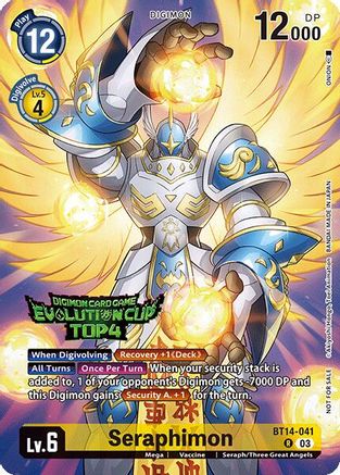 Seraphimon (2024 Evolution Cup Top 4) (BT14-041) - Blast Ace Foil-1