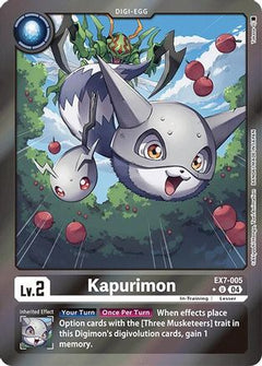 Kapurimon (Foil) (EX7-005) - Digimon LIBERATOR Foil-1