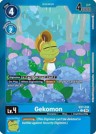 Gekomon (Foil) (EX7-018) - Digimon LIBERATOR Foil-1