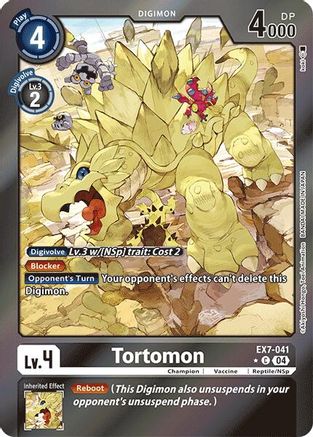 Tortomon (Foil) (EX7-041) - Digimon LIBERATOR Foil-1