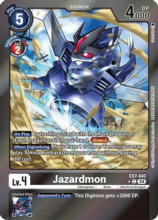 Jazardmon (Foil) (EX7-042) - Digimon LIBERATOR Foil-1