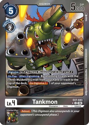 Tankmon (Foil) (EX7-043) - Digimon LIBERATOR Foil-1