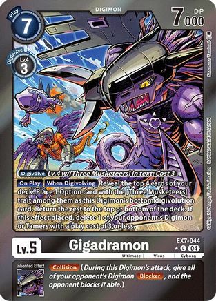Gigadramon (Foil) (EX7-044) - Digimon LIBERATOR Foil-1