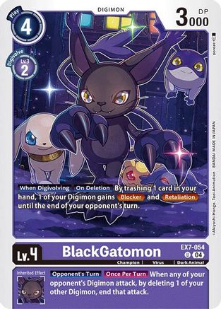 BlackGatomon (EX7-054) - Digimon LIBERATOR-1
