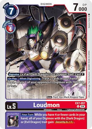 Loudmon (EX7-057) - Digimon LIBERATOR-1