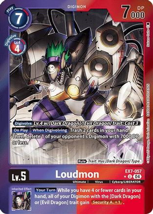 Loudmon (Foil) (EX7-057) - Digimon LIBERATOR Foil-1