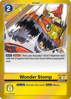 Wonder Stomp (Foil) (EX7-068) - Digimon LIBERATOR Foil-1