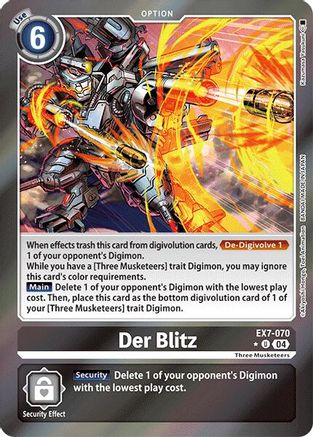 Der Blitz (Foil) (EX7-070) - Digimon LIBERATOR Foil-1