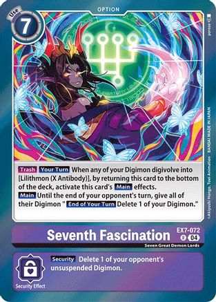 Seventh Fascination (EX7-072) - Digimon LIBERATOR Foil-1