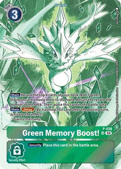 Green Memory Boost! (Starter Deck 18 Exclusive) (P-038) - Digimon Promotion Cards-1