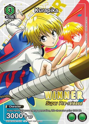 Kurapika (Super Pre-Release Winner) (UE02ST/HTR-1-072) - UE02ST HUNTER X HUNTER Super PreRelease Starter Deck Foil-1