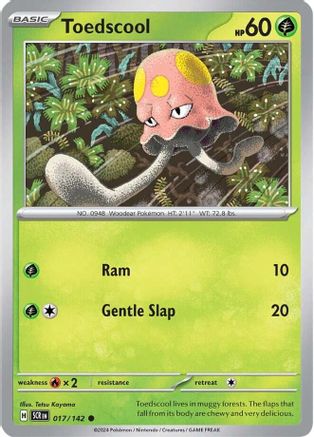Toedscool 17 - SV07 Stellar Crown Reverse Holofoil-1
