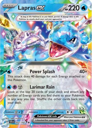 Lapras ex - 032/142 32 - SV07 Stellar Crown Holofoil-1
