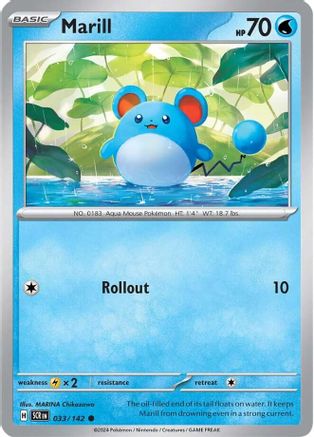 Marill 33 - SV07 Stellar Crown Reverse Holofoil-1