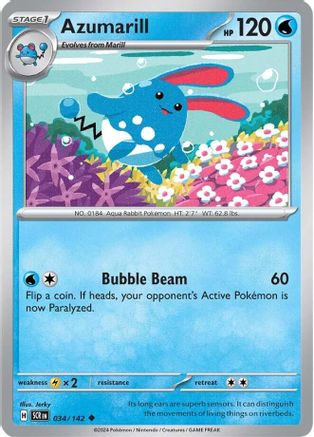 Azumarill 34 - SV07 Stellar Crown Reverse Holofoil-1