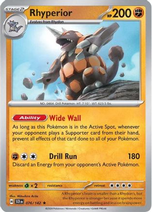 Rhyperior 76 - SV07 Stellar Crown Reverse Holofoil-1