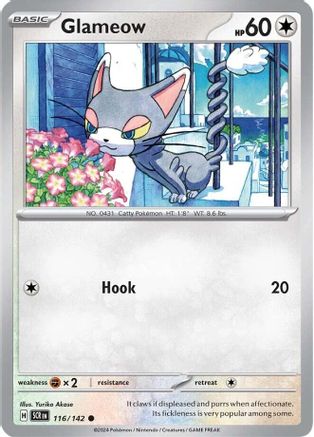 Glameow 116 - SV07 Stellar Crown Reverse Holofoil-1