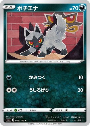 [JP] Poochyena (066/100) - S4 Amazing Volt Tackle-1