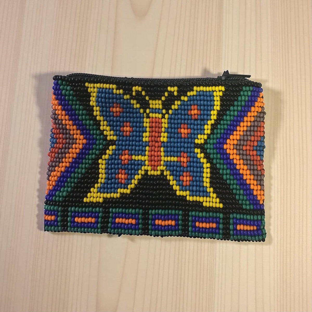 Butterfly Beaded coin purse-3