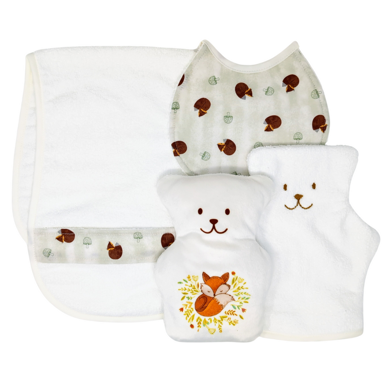 Easygoing Newborn Gift Set - Sleeping Fox Print-1