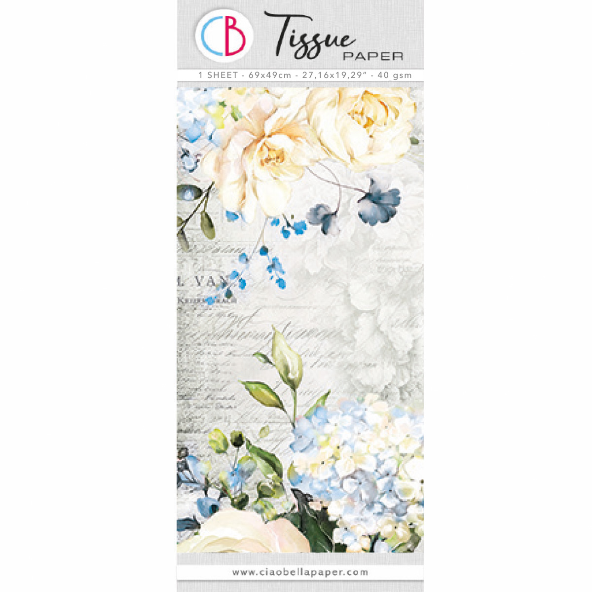 Tissue Paper cm69x49 27,66"x19,29” Symphony of Elegance-1