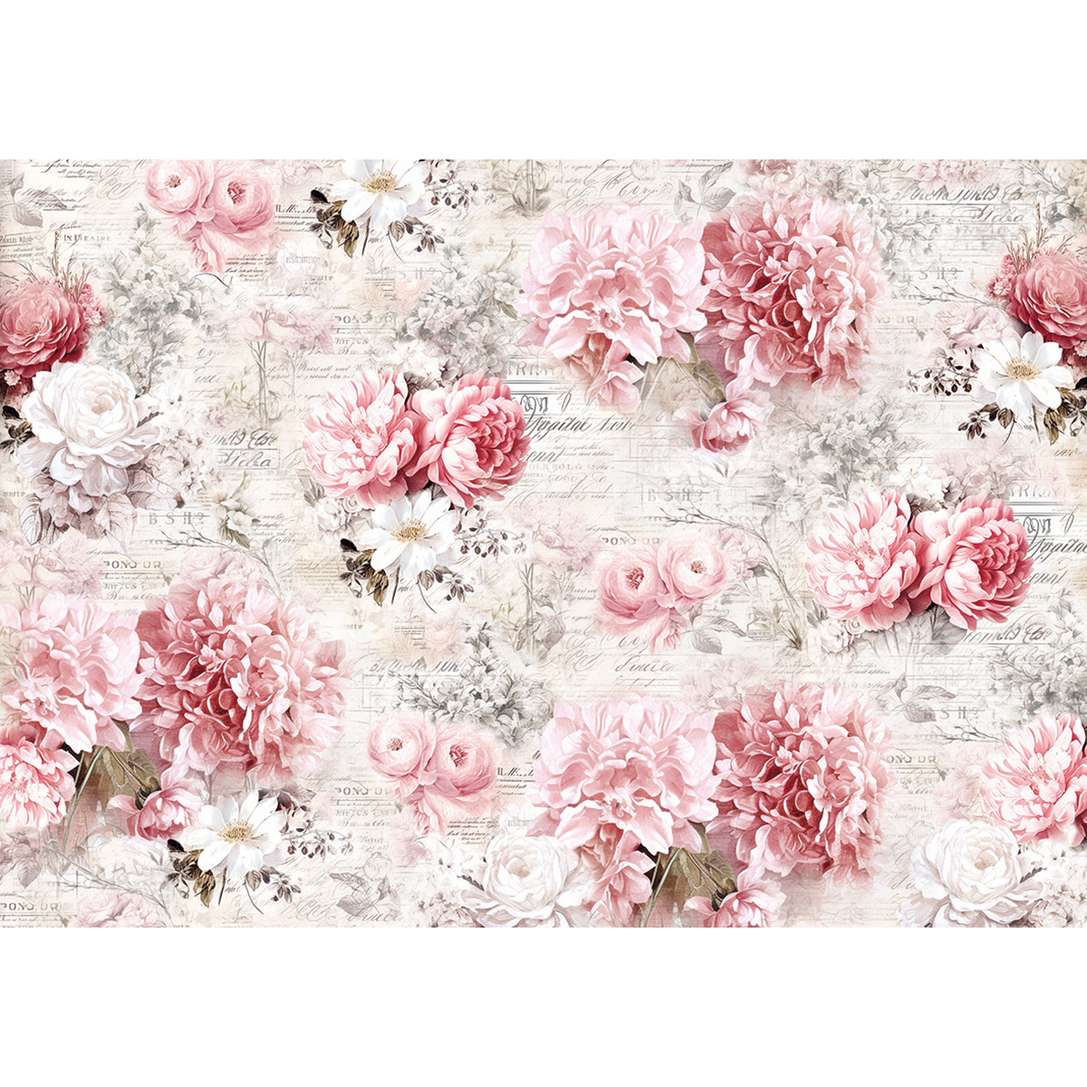 Tissue Paper cm69x49 27,66"x19,29” Flowers Dreams-2