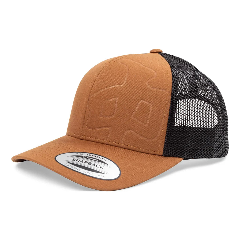 Red Dragon 'Bleed' Trucker Cap - Caramel/Black-1