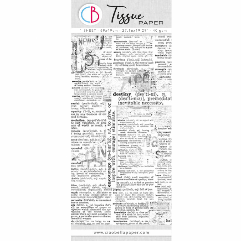 Tissue Paper cm69x49 27,66"x19,29” News-1