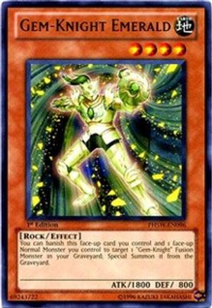 Gem-Knight Emerald (PHSW-EN096) - Photon Shockwave 1st Edition-1