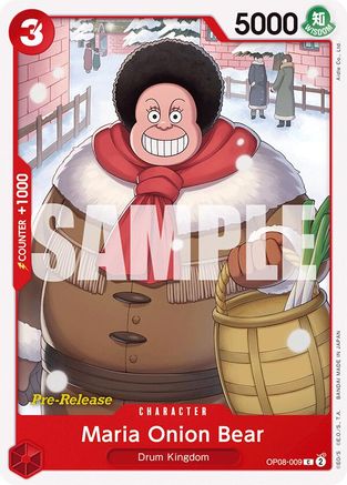 Maria Onion Bear (OP08-009) - Two Legends Pre-Release Cards-1