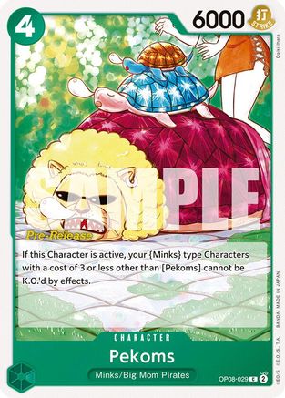 Pekoms (OP08-029) - Two Legends Pre-Release Cards-1