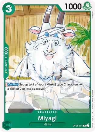 Miyagi (OP08-031) - Two Legends Pre-Release Cards-1