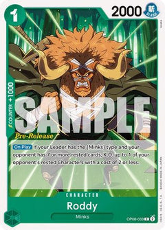 Roddy (OP08-033) - Two Legends Pre-Release Cards-1