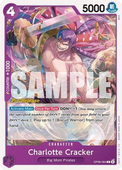 Charlotte Cracker (OP08-064) - Two Legends Pre-Release Cards-1