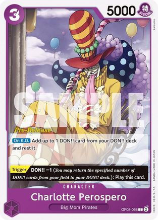 Charlotte Perospero (OP08-068) - Two Legends Pre-Release Cards-1
