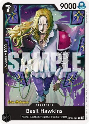 Basil Hawkins (OP08-089) - Two Legends Pre-Release Cards-1