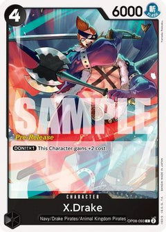 X.Drake (OP08-093) - Two Legends Pre-Release Cards-1