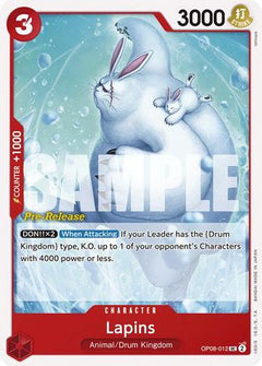 Lapins (OP08-012) - Two Legends Pre-Release Cards-1