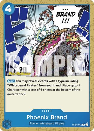 Phoenix Brand (OP08-055) - Two Legends Pre-Release Cards-1