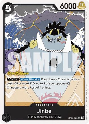 Jinbe (OP08-085) - Two Legends Pre-Release Cards-1