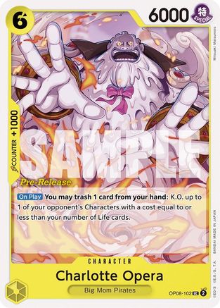 Charlotte Opera (OP08-102) - Two Legends Pre-Release Cards-1