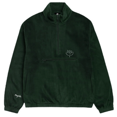 Magenta 'Dimanche Velours' Half Zip - Forest Green-1